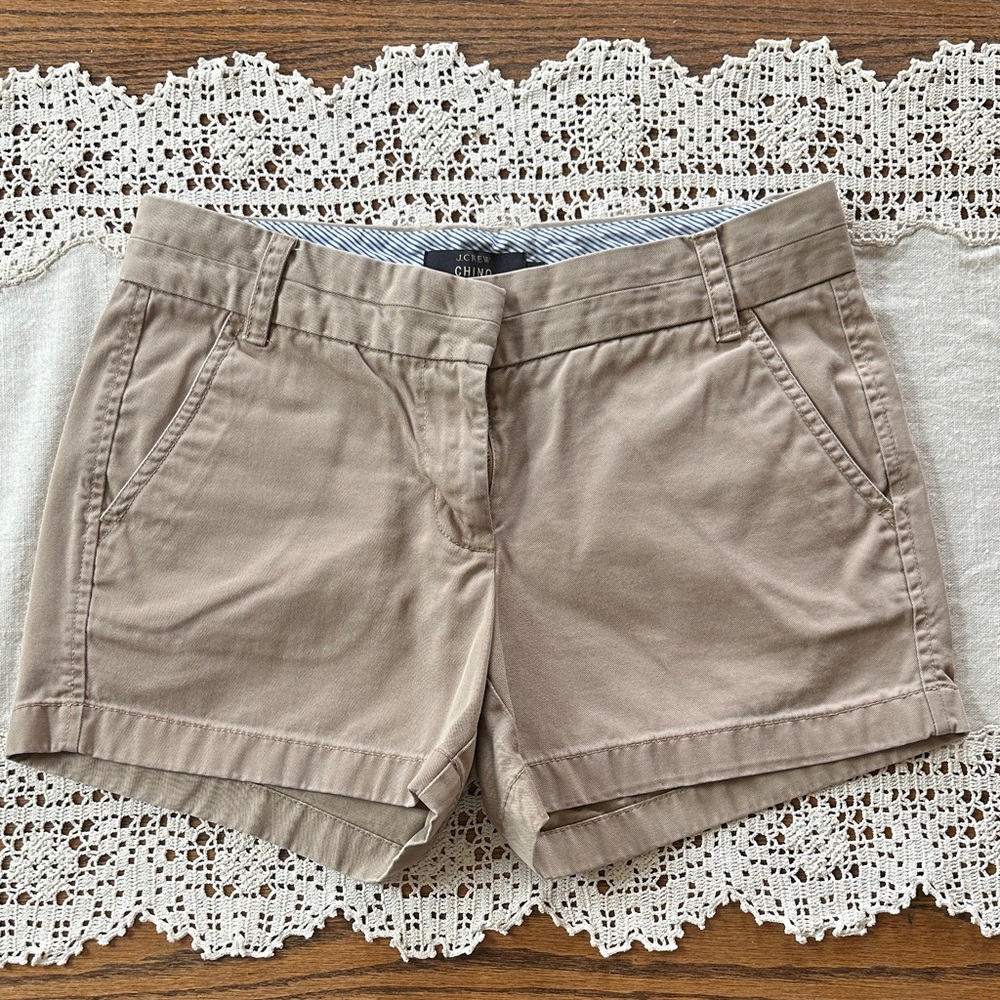 J. Crew Beige Chino Shorts